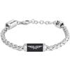 POLICE TWISTBOUND - Bracciale da uomo in acciaio inox, 185 + 25 mm