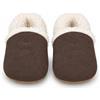 Dotty Fish Pantofole Barefoot in Pelle Scamosciata con Pile, Antiscivolo | Fodera in pile, Suola morbida, Flessibile, Leggero, Punta ampia