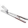 Steakarola Smart_Migliore Pinza per Barbecue in Acciaio Inox e Legno massello zigrinato