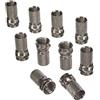 MAXTRACK 25 x connettori F 8.2 mm per cavo 110 - 130 dB con 4 schermature 10 F-Stecker