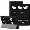DINGGUAGUA Custodia per Samsung Galaxy Tab S10 Plus,Galaxy Tab S9 FE+ Plus,Galaxy Tab S9 + Plus 12.4 SM-X820/X826B X610/X616 X810/X816B/X818U Tablet,Cover con Funzione Supporto,Don't Touch