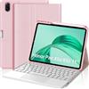 FOGARI Tastiera con touchpad per Honor Pad X8a/X8b 11 2025 | Custodia per Honor Pad X8a/X8b con tastiera Bluetooth rimovibile con trackpad per tablet Honor Pad X8a/X8b 11, rosa