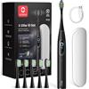 Oclean Spazzolino elettrico Oclean X Elite 10 Set, Spazzolatura personalizzata AI, Touchscreen con tracciamento a 12 aree, 40° Oscillazione, 5 Modalità, Timer, 40 Giorni, Previsioni meteo, IPX7, Nero