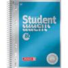 BRUNNEN Quaderno premium per studenti, formato A5, a puntini, 80 fogli, blu