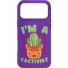Kawaii Side Custodia per iPhone 17 Pro Max Cactivist - Simpatico cactus per amanti delle piante