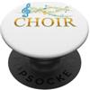 Gesang Orchester Tenor Alt Chorleiter No Spartito di canto del coro musicista cantante regalo PopSockets PopGrip Adesivo