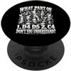 What Part Of 1 D4 D5 2 C4 Dont You Under Quale parte di 1 D4 D5 2 C4 non capisci PopSockets PopGrip Adesivo