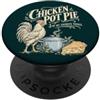 Chicken Pot Pie Apparel Divertente pollo Pot Pie Lover Comfort Food Cucina Umorismo PopSockets PopGrip Adesivo