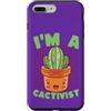 Kawaii Side Custodia per iPhone 7 Plus/8 Plus Cactivist - Simpatico cactus per amanti delle piante