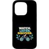 Studio Birdwatching Calmo per Esplorator Custodia per iPhone 15 Pro Birdwatching con binocolo, uccello e scoperta nella natura