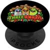 Three Amigos Tequila Salt Lime Fiesta Tre Amigos Tequila Sale Lime Divertente Cinco De Mayo PopSockets PopGrip Adesivo
