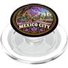 Mexico City Floral Travel Art Città del Messico Fiori lilla Urban Nature Design PopSockets PopGrip per MagSafe