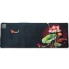 lachineuse Tappetino per mouse XXL - Fiori di loto - 800 x 300 x 3 mm | Tradizione asiatica - Multicolore - Stile giapponese - Antiscivolo e resistente all'acqua - Idea regalo Giappone/Asia