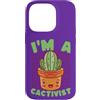 Kawaii Side Custodia per iPhone 14 Pro Cactivist - Simpatico cactus per amanti delle piante