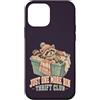 Thrift Store Findin Custodia per iPhone 12 mini Funny Raccoon Negozio dell'usato Caccia al tesoro della parsimonia