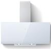SNDOAS Cappa Aspirante 90cm Bianco, Cappa Cucina con Scarico/Ricircolo, 700 m³/h, 3 Livelli, 2 Filtri a Carbone, Pannello Touch, LED, Efficienza A++