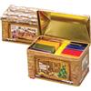 Natsabe Viropa - Box in Latta BAITA DI NATALE - Cofanetto regalo con 30 bustino filtro - 5 per tipo per 6 gusti di tisane ai frutti e tisane funzionali