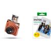 instax Fujifilm instax SQUARE SQ 1 Terracotta Orange, Fotocamera Istantanea + Confezione da 50 Pellicole Instantanee Formato Quadrato, Dimensioni Stampa 62x62 mm