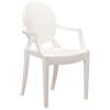 Kartell Louis Ghost, Set da 2 Sedie, Bianco Lucido