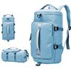 YushengTai Borsone sportivo da 45 l, per uomo e donna, grande borsa da viaggio con scomparto per scarpe e scomparto bagnato, con zaino, weekender per vacanze sportive, viaggi, palestra, nuoto, Blu, 45L, moderno