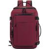 Treer Borse da Cabina Per Ryanair, 40x30x20 Zaino per Ryanair Bagaglio a Mano Zaini Borsa, Idrorepellente Zaino da Viaggio Donna Uomo Cabina Travel Viaggio Casual Daypack per Pc Portatile (Bordeaux)