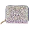 VALICLUD Portafoglio da donna RFID blocco piccolo glitter portafoglio cerniera carta di credito titolare, Lilla, 11,5 X9X 2,6 CM, Portafoglio RFID