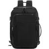 Treer Borse da Cabina Per Ryanair, 40x30x20 Zaino per Ryanair Bagaglio a Mano Zaini Borsa, Idrorepellente Zaino da Viaggio Donna Uomo Cabina Travel Viaggio Casual Daypack per Pc Portatile (Nero)