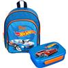 Undercover Zaino da Giardino Hot Wheels per Bambini - Personalizzato con Nome - Set di Zaino per Bambini con Torre da Colorare e Scrivere 35 Pezzi., 25 x 31 x 10 cm