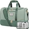 LOVEVOOK Borsa da viaggio da donna, Weekender Travel Duffle Carry On Bag con beauty case, scomparto per scarpe e scomparto bagnato, impermeabile, borsa sportiva, palestra, yoga, bagaglio a mano per