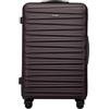 WITTCHEN Skyspeed Line Valigia grande Valigia rigida ABS Valigia grande Rolling Trolley Check-In Valigia da viaggio Serratura a combinazione Manico telescopico 4 Ruote Marrone scuro