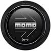 MOMO SPHOARWBLKCHF Pulsante Momo Arrow Logo.Matt Blk .-Chr.2C F