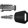 Thule One-key System 4-pack Black Black, 4 lock cylinders | One-Key System - Confezione da 4 cilindri e chiavi per portapacchi