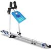 FISCHER, portabici da tetto per auto, testato TÜV GS, adatto per una bicicletta, carico fino a 15 kg, con serratura, argento