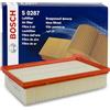 Bosch Filtro Aria per Auto S0287 - Filtro di Ricambio | Trattiene le particelle solide all'esterno della presa d'aria - Resistente all'umidità ed altamente resistente alla trazione