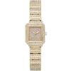 JewelryWe - Orologio da Polso da Donna Cinturino Regolabile con Zircone Lucido Quadrante Quadrato