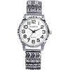 JewelryWe Orologio da Polso Elastico da Donna: Orologio Cinturini Elastici Numeri Arabi Quadrante Grande Colore da Scelta