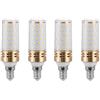 Aiwerttes Lampadina a LED E14, 9 W, luce bianca calda, 3000 K, 4 pezzi, 1000 lm, equivalente a lampadina alogena da 100 W, E14, per lampada da scrivania, non dimmerabile, AC 220-240 V