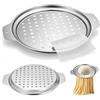 Zinueen Spätzlepressa in acciaio inox e raschietto Set - affettatrice per spätzle, grattugia, filtro per spätzle alternativa - Robusto miracolo per spätzle 33 x 27 cm per gnocchi, pasta e altro ancora