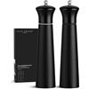 Black Sweden Home Macina Sale e Pepe in Legno - Set Sale e Pepe Elegante - Macinino per Pepe con Design Nero e Nero - Macina Spezie in Ceramica - Nordic Style - Perfetto per Tavola Moderna