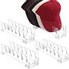 NbgrvB Appendiabiti in acrilico trasparente, 29 cm, antipolvere, in acrilico trasparente, per cappelli da baseball, salvaspazio, per casa e ufficio, in acrilico trasparente, 29 x 8 x 8 cm, compatto (4)