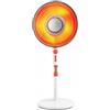DETERMONDO Stufa al Carbonio con Piantana 1100W Oscillante con Timer | Stufa Elettrica a Piantana 550-1100W con 2 Livelli di Potenza Swing Timer 60 Minuti e Spegnimento Automatico