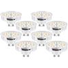 WSMCN Lampadine LED GU10 4,8W Bianco Neutro 4000K 810lm PAR16, ø50mm xH30mm, 8 Pz | 4.8W Equivalente a 110W, Non dimmerabile, Illuminazione senza sfarfallio, AC 230V, 120°, per Soggiorno Camera da letto Cucina