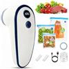 Bibykivn Macchina Sottovuoto Alimenti, Include 15 Sacchetti Sottovuoto Riutilizzabili, Pompa Sottovuoto Compatta e Ricaricabile da 60 kPa,Ideale per la conservazione sottovuoto di verdure, carni, frutta
