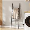 EMKE Scaldasalviette Elettrico a Scala 160x55cm Smart WiFi,Antracite | 385 W, Temperatura 30-70 °C, Timer 1-24 h, Programmazione Settimanale, 6 Modalità