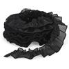 Spritewelry Nastro di pizzo in organza plissettato con volant, 10 m, per fai da te, artigianato, applique, vestiti, decorazioni per matrimoni, 54 mm