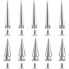 GORGECRAFT 30 Set 2 Misure 20MM 40MM Borchie A Punta Argento Cono Punk Rotonde Punte Rivetti Borchie A Vite Grandi Punte A Vite In Metallo Lunghe per Artigianato Fai Da Te Abbigliamento Giacche Scarpe