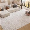 TAPISO Trend Tappeto Pelo Corto Crema 80 x 150 cm | 85% Poliestere, 15% Polipropilene, altezza pelo 8 mm, tessuto