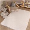 TAPISO Agra Tappeto Pelo Corto Bouclé Beige 240 x 340 cm | 100% Poliestere, altezza pelo 10 mm, tessuto