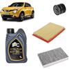 OP Kit tagliando 3 filtri + 5L olio 5W-30 IPC LS compatibile con Nissan juke i 1.6 DIG-T NISMO 4X4 Benzina 2012-2019