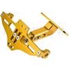 MAMEFVBB Portatarga Per TMAX 530/500/560 Per TMax530 SX DX Per TECH Per MAX Per T-MAX 560 Moto Eliminator Staffa Porta Targa Regolabile LED Porta Targa(Oro)